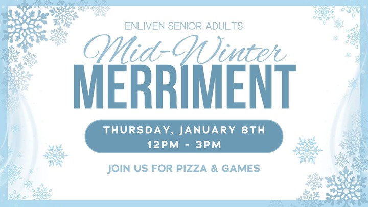 Enliven Winter Merriment: Pizza and Games logo