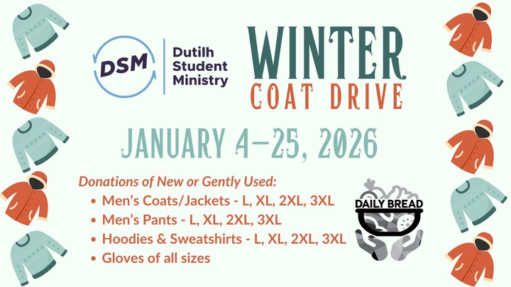 DSM Coat Drive 2026 logo