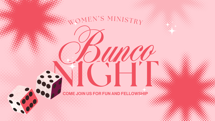 Women's Ministry Bunco Night logo