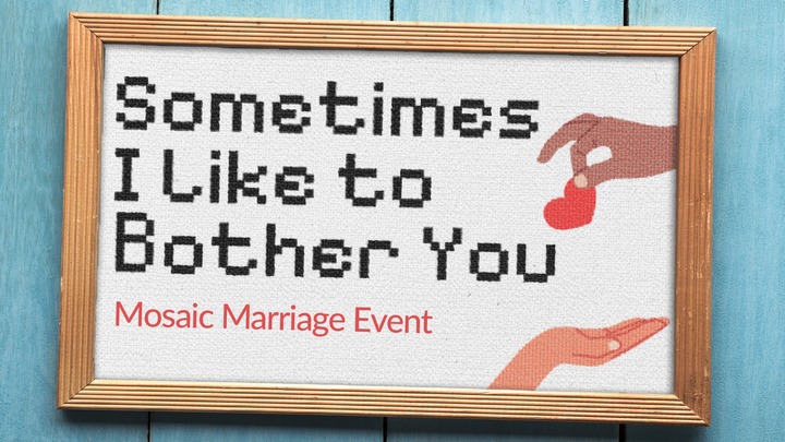Sometimes I Like to Bother You :: Mosaic Marriage Event logo
