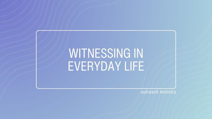 Witnessing in Everyday Life logo