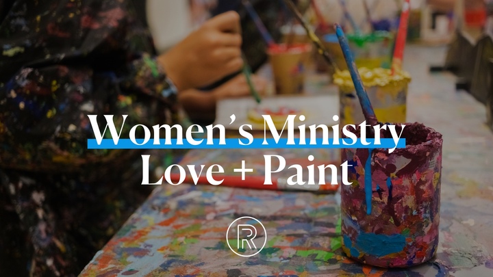 Women's Ministry Love and Paint Event logo