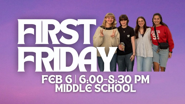 First Friday: Middle School logo