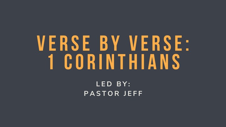 Verse by Verse 1 Corinthians - Spring 2026 logo