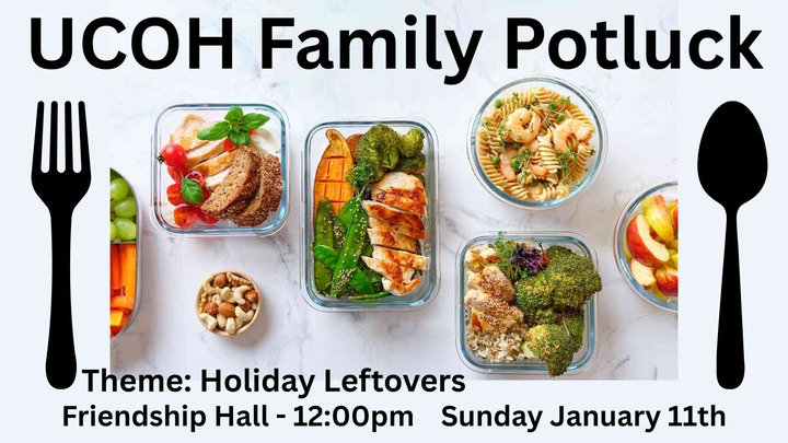 Monthly Family Potluck - Holiday Leftovers logo