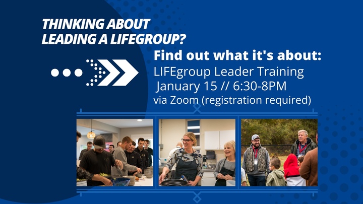 Winter LIFEgroup Leader Training via Zoom logo