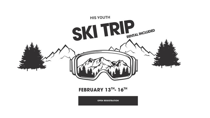 His Youth Ski Trip logo