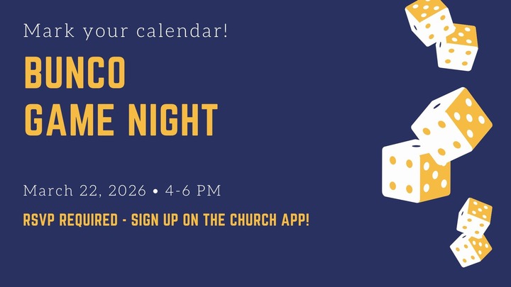 Bunco Game Night - March 22, 2026 logo