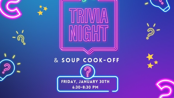 Trivia Night & Soup Cook-Off logo