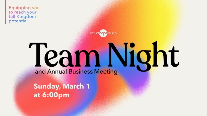 Team Night (and Business Meeting) logo