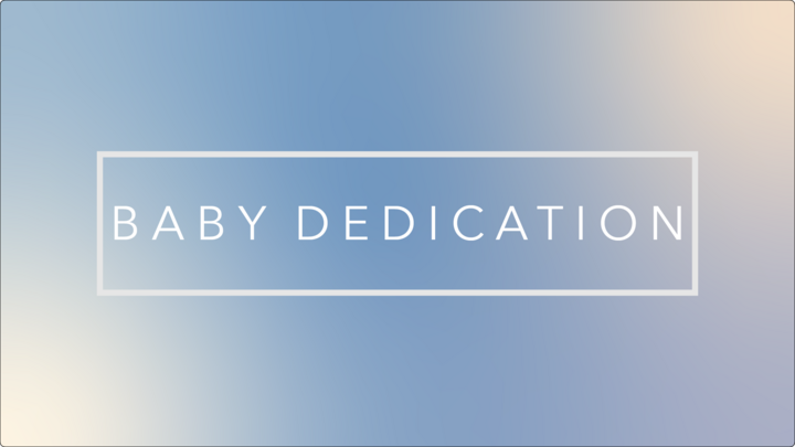 Baby Dedication logo