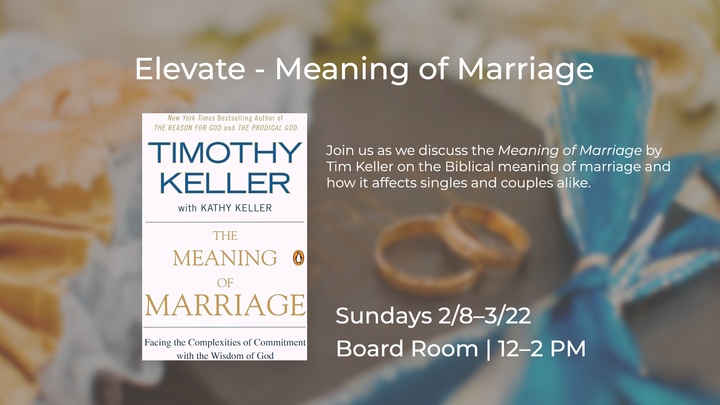 Elevate - The Meaning of Marriage logo