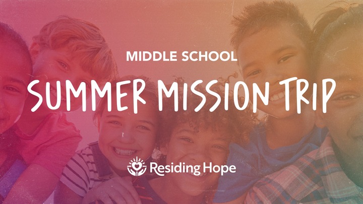 Middle School Summer Mission Trip  logo