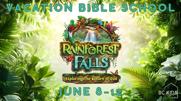 Rainforest Falls Vacation Bible School logo