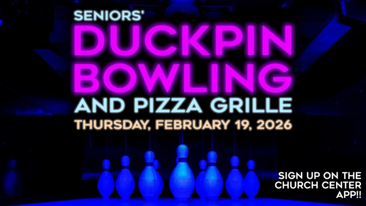 Seniors' DuckPin Bowling & Pizza Grille Dinner logo