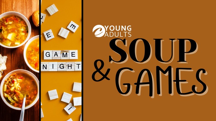 CC YOUNG ADULTS: Soup & Games logo