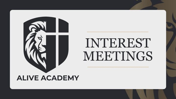 Alive Academy Interest Meetings logo