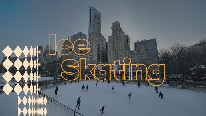 Young Adults Ice Skating Carpooling logo