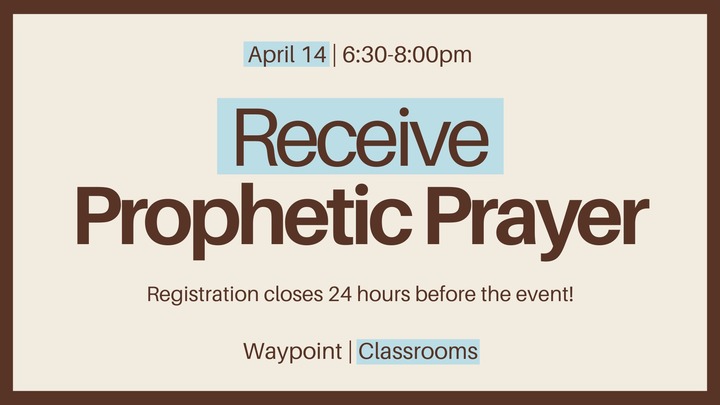 Receive Prophetic Prayer - April 14 logo