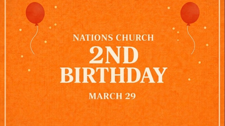 Nations Church SECOND BIRTHDAY! logo