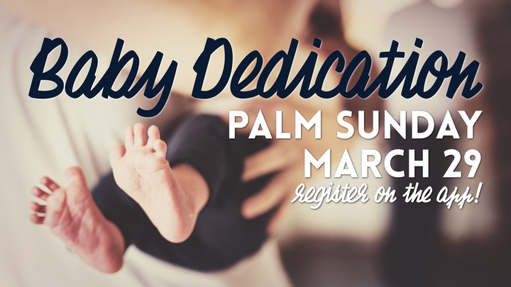 Palm Sunday Baby Dedication logo