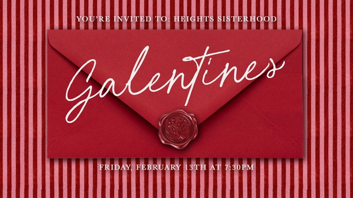 Heights Sisterhood Galentines logo