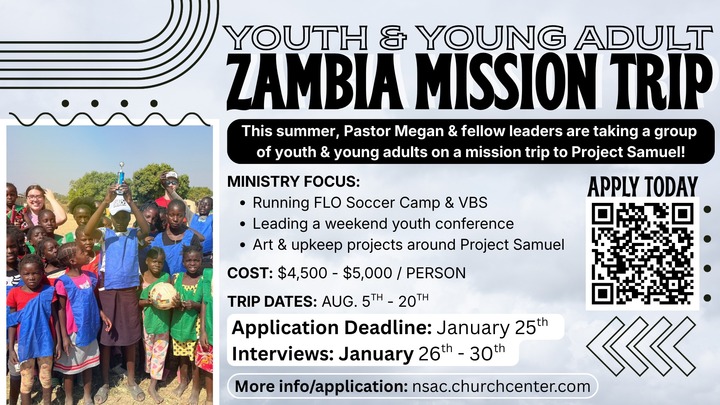 NSA Youth / Young Adult Project Samuel Mission Trip logo