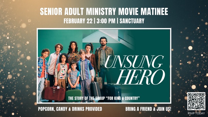 Senior Adult Ministry Movie Matinee logo