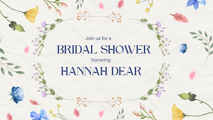 Bridal Shower: Hannah Dear logo
