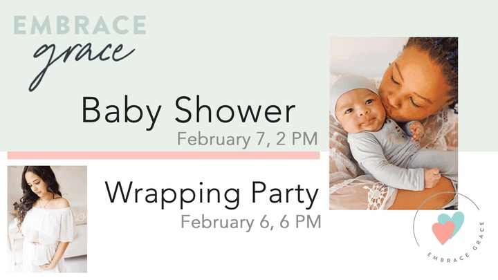 Embrace Grace Shower (Including Wrapping Party) logo