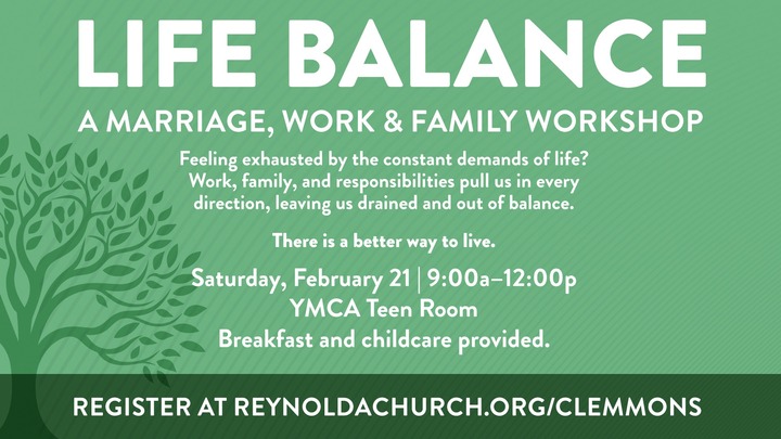 Life Balance: A Marriage, Work and Family Workshop logo