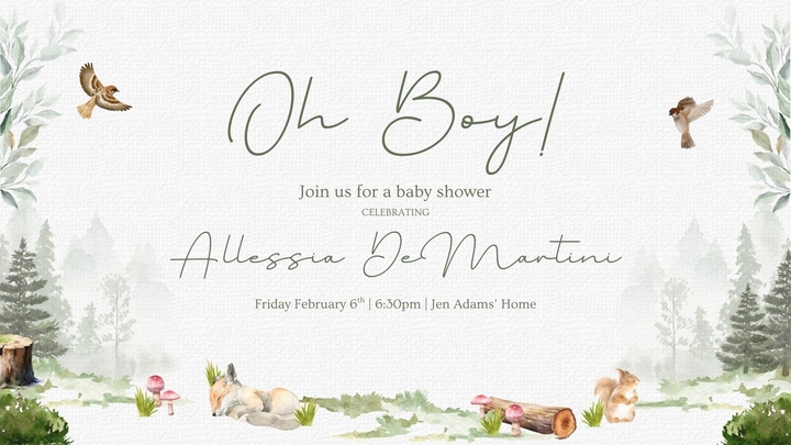Baby Shower for Allessia logo