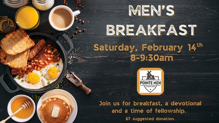 Pointe Man Men's Breakfast logo