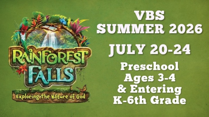 VBS Summer 2026 | Rainforest Falls logo