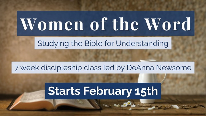 Women of the Word (7 Week Discipleship Class) logo