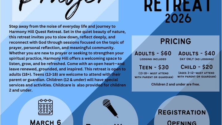 Harmony Hill Quest Retreat 2026 logo