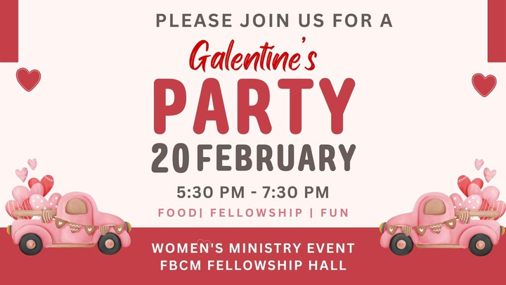 Women's Ministry Galentines Party logo