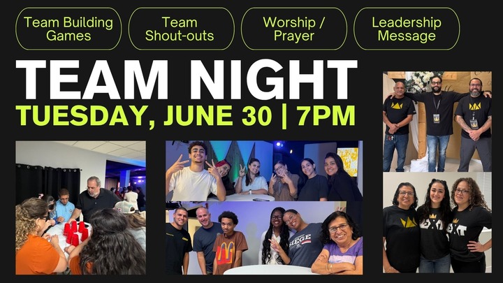 TEAM NIGHTS: FOR ALL VOLUNTEERS AND LEADERS logo
