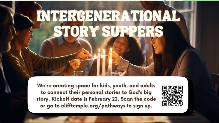 Intergenerational Story Suppers logo