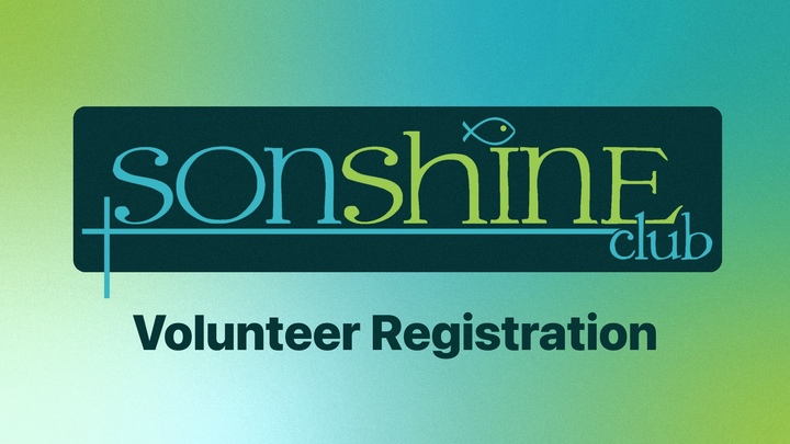 Sonshine Club Volunteer Registration logo