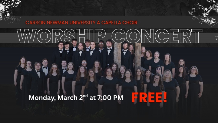 Worship Concert - Carson Newman University A Capella Choir logo