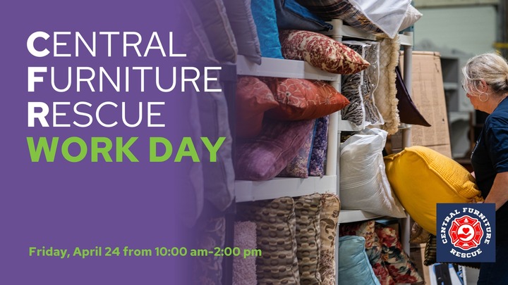 Central Furniture Rescue Work Day | April 24 logo