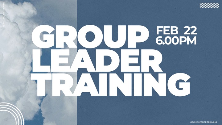 Adult small group leader dinner and training logo