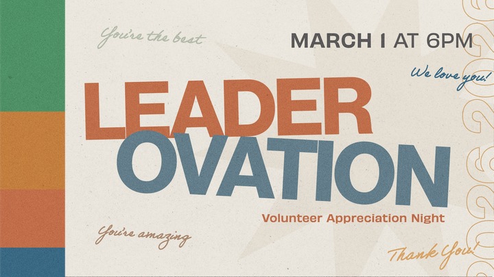 Leader Ovation- Volunteer Appreciation Night logo