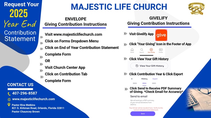 Request Your 2025 End Contribution Statement logo