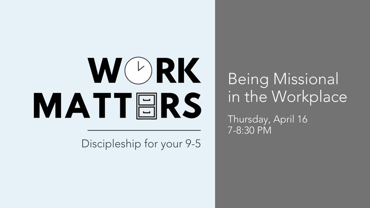 Work Matters: Being Missional in the Workplace logo