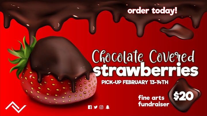 Fine Arts Strawberry Fundraiser logo