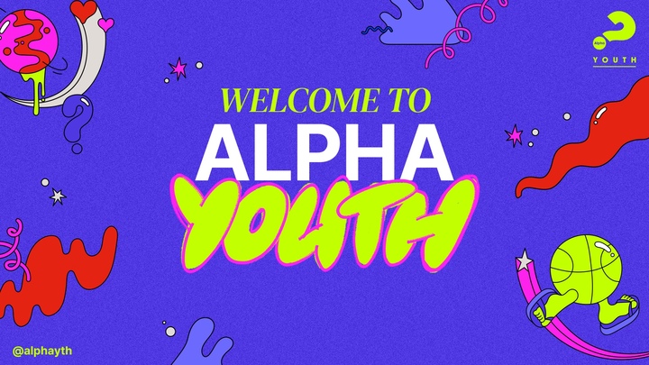 YOUTH ALPHA SPRING 2026 | Join a conversation on life, faith & purpose logo