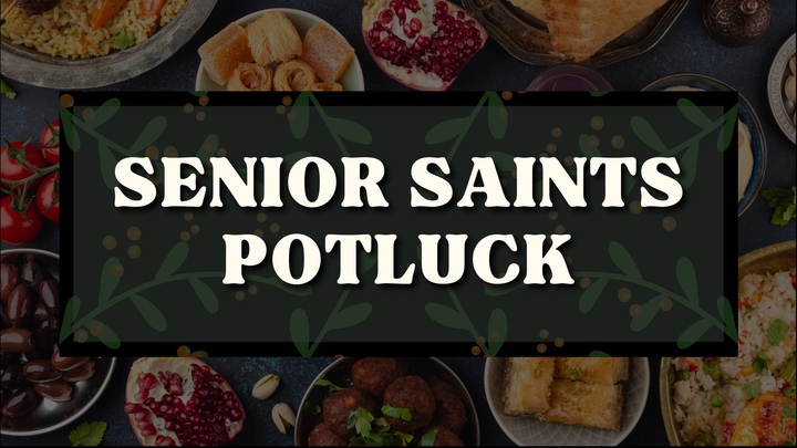 Senior Saints Potluck logo