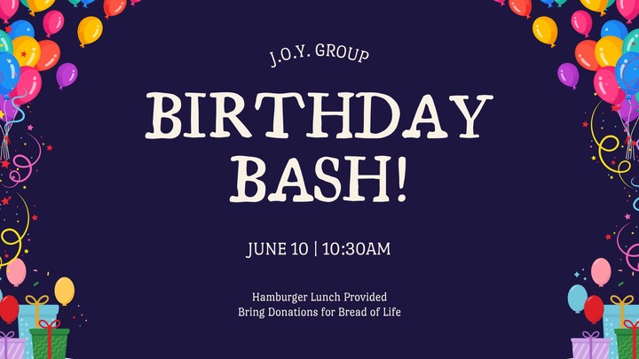 J.O.Y. Group: Birthday Bash! logo